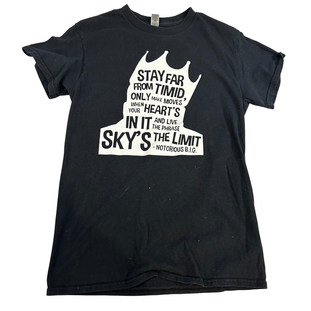 Gildan Black Notorious BIG Sky's The Limit T Shirt Women's Small